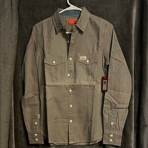 Kimes Ranch Charcoal Button-Down Shirt